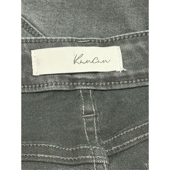 KanCan Women's Juniper Frayed Hem High Rise Ankle Skinny‎ Jeans Black Size 28 - Picture 2 of 13